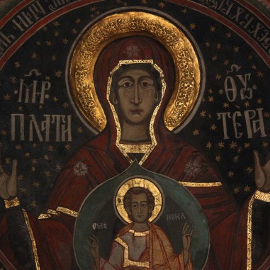 Maica Domnului - frescă, Paraclisul Arhiepiscopal Buna Vestire